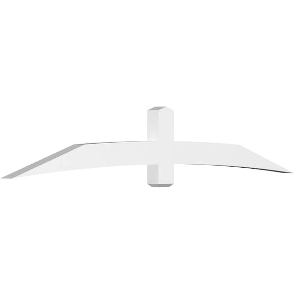 Ekena Millwork Bellingham Architectural Grade PVC Gable Bracket, 108"W x 18"H x 4"D x 6"F, 4/12 Pitch GBP108X18X0406BEL00 - main